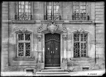 CH-NB - Fribourg, Maison, Façade, vue partielle - Collection Max van Berchem - EAD-6863