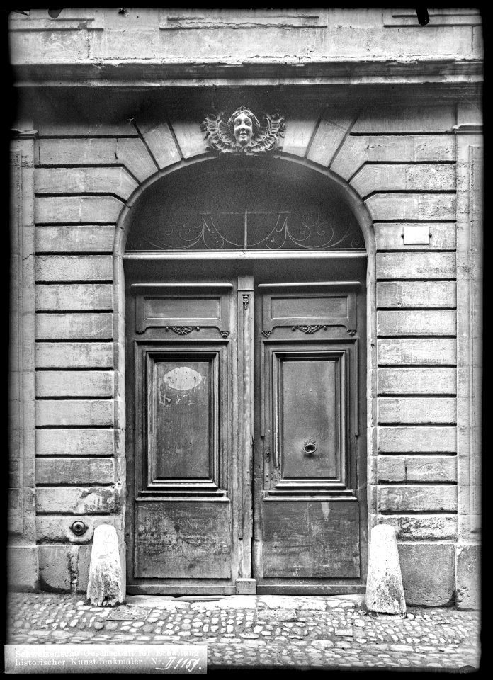 CH-NB - Genève, Maison, Porte, vue d'ensemble - Collection Max van Berchem - EAD-8687