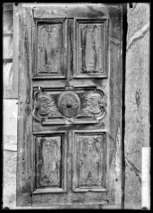 CH-NB - Fribourg, Maison, Porte d'entrée, vue partielle - Collection Max van Berchem - EAD-6835
