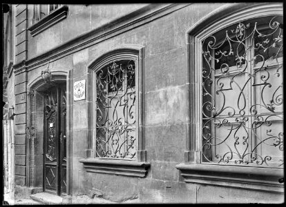 CH-NB - Fribourg, Maison, vue partielle extérieure - Collection Max van Berchem - EAD-6860