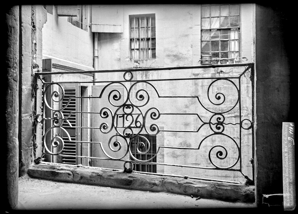 CH-NB - Genève, Maison, Grille, vue d'ensemble - Collection Max van Berchem - EAD-8693