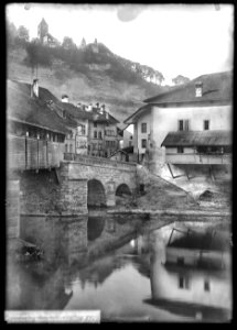 CH-NB - Fribourg, Pont de Berne, vue partielle - Collection Max van Berchem - EAD-6838