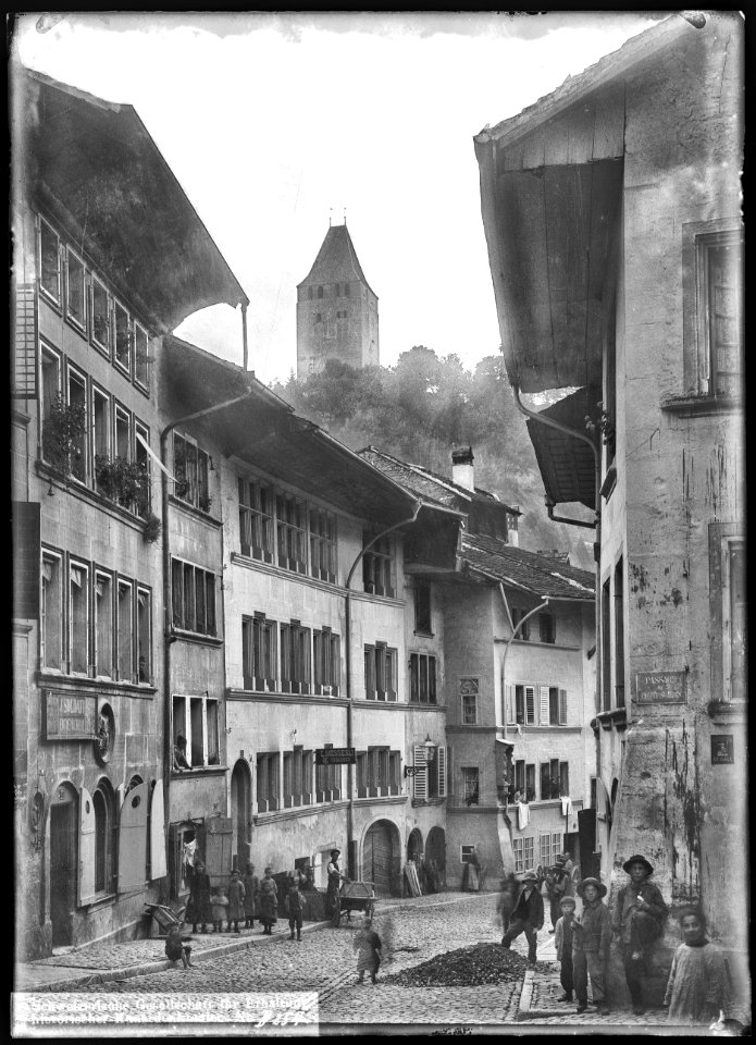 CH-NB - Fribourg, vue partielle - Collection Max van Berchem - EAD-6839