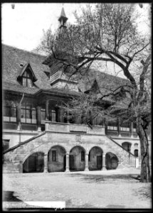 CH-NB - Genève, Collège Calvin, Façade, vue partielle - Collection Max van Berchem - EAD-8720