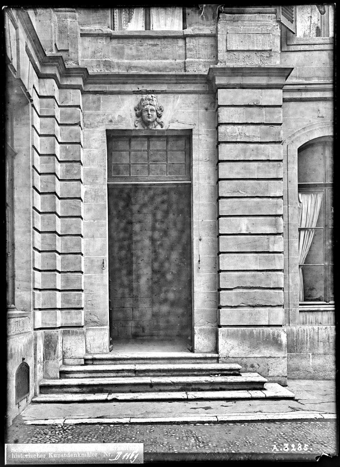 CH-NB - Genève, Maison de Saussure, Façade, vue partielle - Collection Max van Berchem - EAD-8698