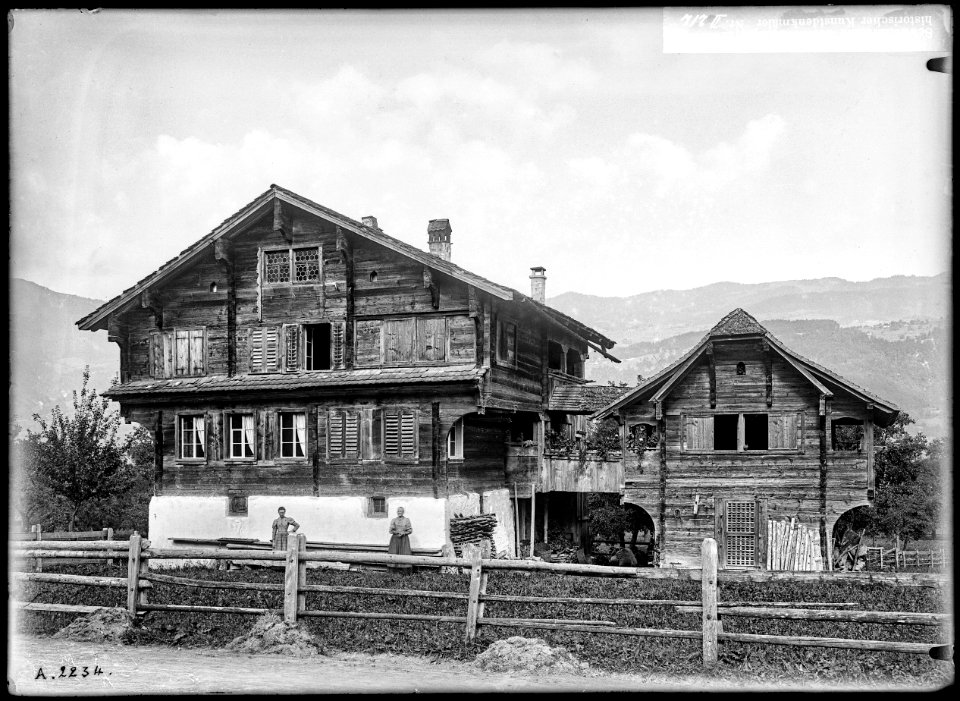 CH-NB - Giswil, Haus, vue d'ensemble extérieure - Collection Max van Berchem - EAD-6797