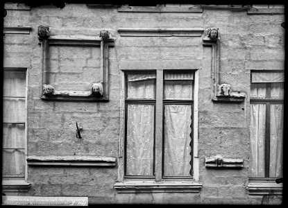 CH-NB - Genève, Maison Tavel, Façade, vue partielle - Collection Max van Berchem - EAD-8674