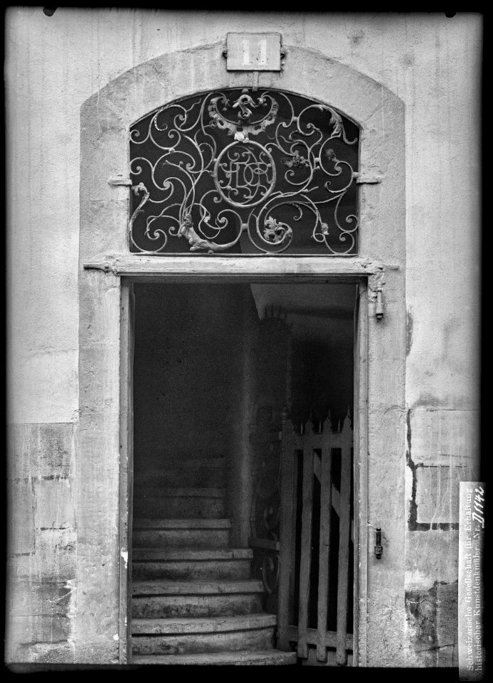 CH-NB - Genève, Maison, Porte, vue partielle - Collection Max van Berchem - EAD-8669