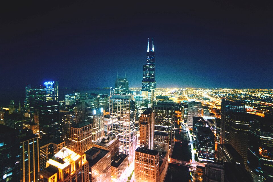 Night blue sky