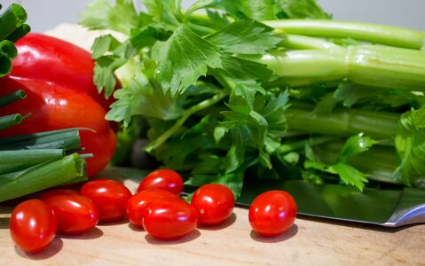 Salary tomatoes bell peppers