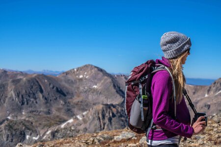 Climbing mountain adventure photo