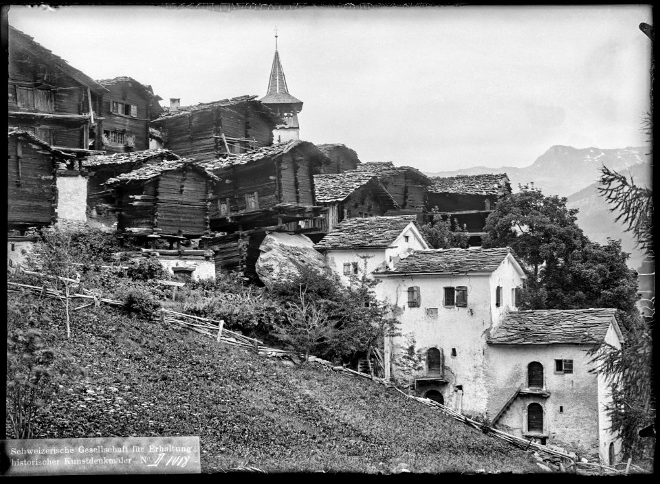 CH-NB - Grimentz, vue d'ensemble - Collection Max van Berchem - EAD-7607