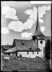 CH-NB - Gsteig bei Gstaad, Kirche, vue d'ensemble extérieure - Collection Max van Berchem - EAD-6679