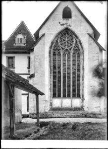 CH-NB - Hauterive (FR), Abbaye, Choeur, vue partielle extérieure - Collection Max van Berchem - EAD-6910