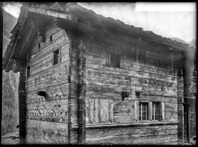 CH-NB - Grimentz, Chalet, vue partielle - Collection Max van Berchem - EAD-7611