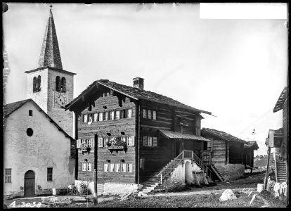 CH-NB - Grächen, vue partielle - Collection Max van Berchem - EAD-7605