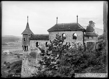 CH-NB - Gruyères, Le Belluard, vue partielle - Collection Max van Berchem - EAD-6897