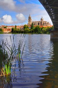 Salamanca cathedral river photo