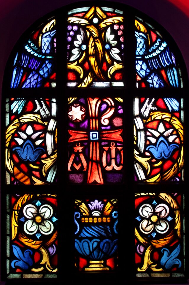 Church window stained glass