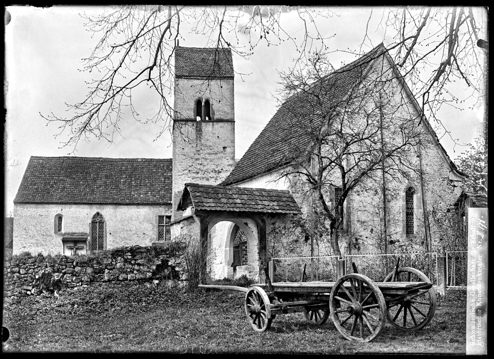 CH-NB - Kirchbühl, Kirche St. Martin, vue partielle extérieure - Collection Max van Berchem - EAD-6762