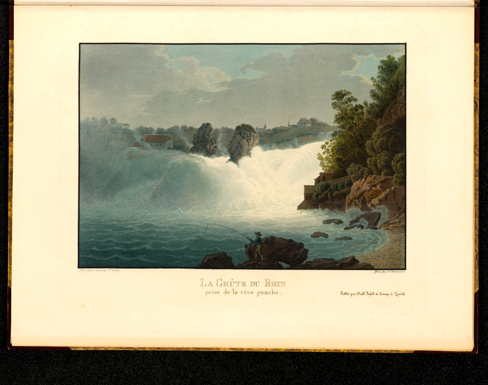 CH-NB - La Chûte du Rhin prise de la rive gauche - Collection Gugelmann - GS-GUGE-209-103
