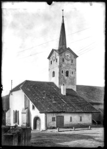 CH-NB - Lignerolle, Église Saint-Vit, vue d'ensemble extérieure - Collection Max van Berchem - EAD-7342