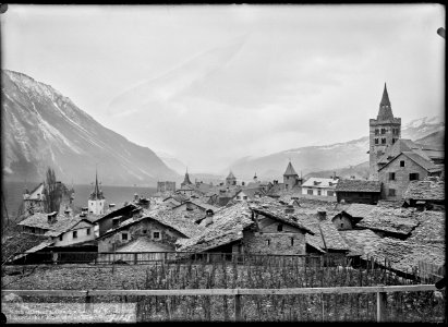 CH-NB - Leuk, vue d'ensemble - Collection Max van Berchem - EAD-7614