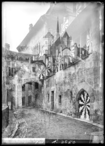 CH-NB - Lutry, Château, Façade, vue partielle - Collection Max van Berchem - EAD-9446