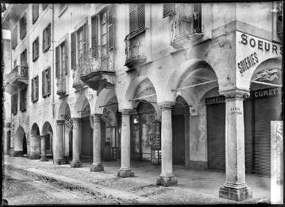CH-NB - Lugano, Casa, vue partielle extérieure - Collection Max van Berchem - EAD-7131