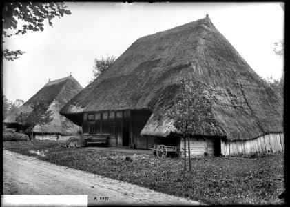 CH-NB - Obergösgen, Haus mit Strohdach, vue partielle extérieure - Collection Max van Berchem - EAD-6942