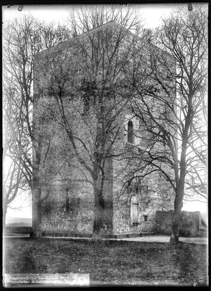 CH-NB - Orbe, Château, vue partielle - Collection Max van Berchem - EAD-7407