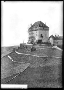 CH-NB - Montreux, Clarens, Château du Châtelard, vue d’ensemble extérieure - Collection Max van Berchem - EAD-7244