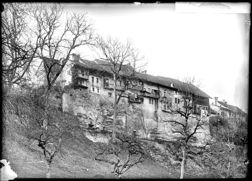 CH-NB - Moudon, Le Bourg, vue partielle - Collection Max van Berchem - EAD-7372