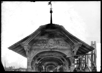 CH-NB - Luzern, Spreuerbrücke, vue partielle - Collection Max van Berchem - EAD-6747