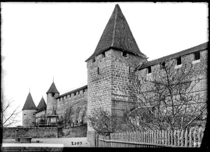 CH-NB - Murten, Ringmauer, vue partielle - Collection Max van Berchem - EAD-6866