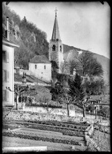 CH-NB - Montreux, Église St Vincent, vue d'ensemble extérieure - Collection Max van Berchem - EAD-7369