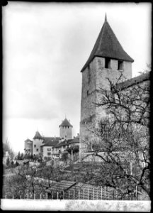 CH-NB - Murten, Ringmauer, vue partielle - Collection Max van Berchem - EAD-6870