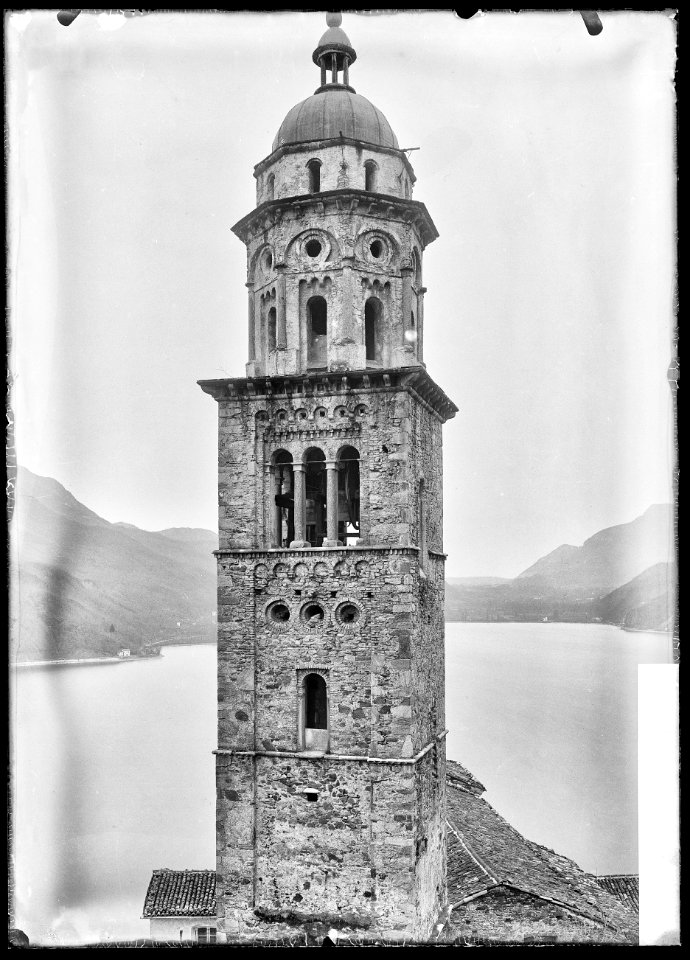 CH-NB - Morcote, Chiesa Santa Maria del Sasso, vue partielle extérieure - Collection Max van Berchem - EAD-7134