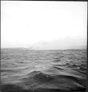 CH-NB - Mittelmeer, 75 km SW von Toulon- Brand der Orazio - Annemarie Schwarzenbach - SLA-Schwarzenbach-A-5-23-172