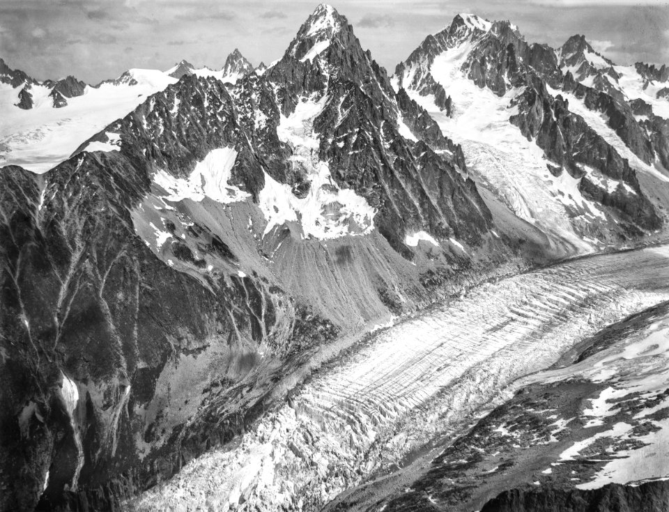 CH-NB - Mont-Blanc-Gruppe mit Glacier d'Argentière - Eduard Spelterini - EAD-WEHR-32072-B