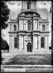 CH-NB - Morges, temple, vue partielle extérieure - Collection Max van Berchem - EAD-7361