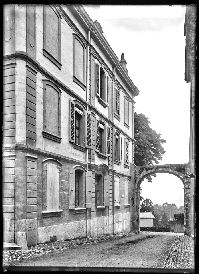 CH-NB - Nyon, Maison, vue partielle extérieure - Collection Max van Berchem - EAD-7398