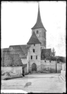 CH-NB - Muttenz, Wehrkirche St. Arbogast, vue partielle - Collection Max van Berchem - EAD-6963