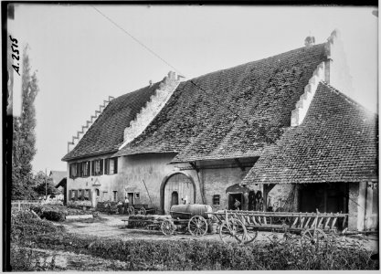 CH-NB - Möhlin, Haus, vue partielle extérieure - Collection Max van Berchem - EAD-7080