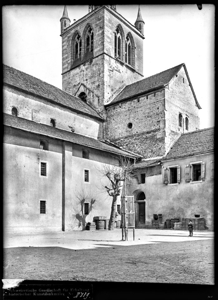 CH-NB - Payerne, Abbatiale, vue partielle - Collection Max van Berchem - EAD-7427