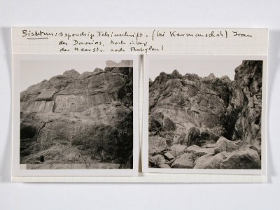 CH-NB - Persien, Bisutun- Felsinschrift - Annemarie Schwarzenbach - SLA-Schwarzenbach-A-5-04-031