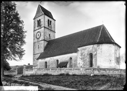 CH-NB - Obergösgen, Kirche, vue partielle extérieure - Collection Max van Berchem - EAD-6941