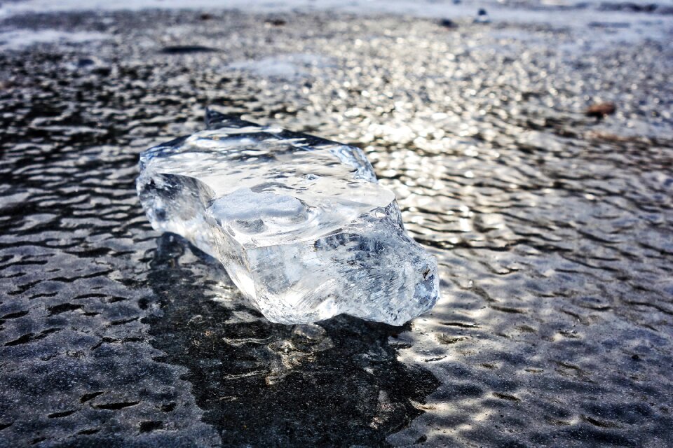 Frozen frozen pond frozen water