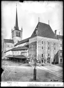 CH-NB - Payerne, Abbatiale, vue d'ensemble - Collection Max van Berchem - EAD-7426