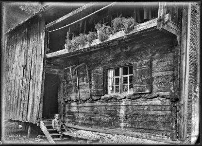CH-NB - Pfäfers, Vättis, Haus, Fassade, vue partielle extérieure - Collection Max van Berchem - EAD-7008